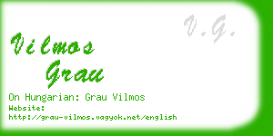 vilmos grau business card